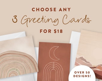 Greeting Card Bundle | Modern Gift Card Pack | Chose your own | Celebration Card Pack | Birthday Card Set | Card Deals | Assorted Cards