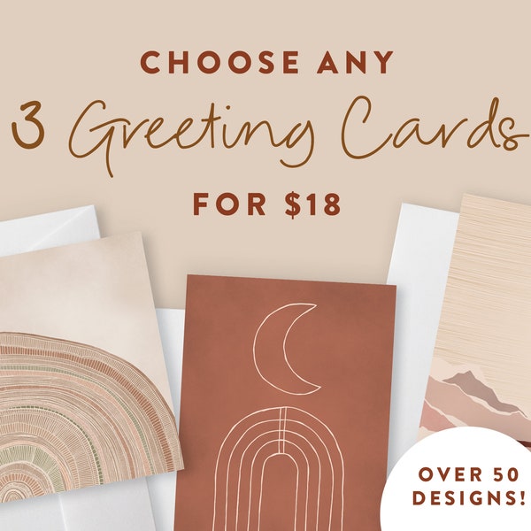 Greeting Card Bundle | Modern Gift Card Pack | Chose your own | Celebration Card Pack | Birthday Card Set | Card Deals | Assorted Cards