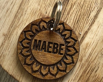 Sunflower Pet Tag