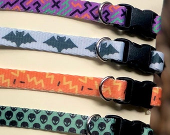 Extra Small Dog Collar Four Pack- The Spooky Set