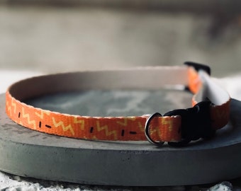 Halloween Confetti Extra Small Dog Collar