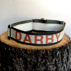 Bend Dog Collar with Dark Green