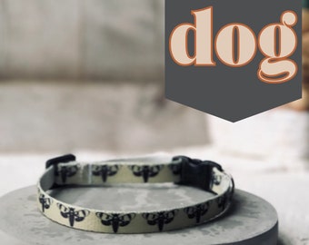 Death Head Moth Extra Small Dog Collar