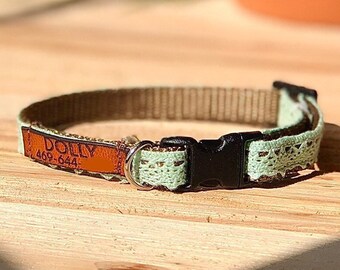 Leather Patch Upgrade for Cat and Extra Small Dog Collars Only (Please Read)