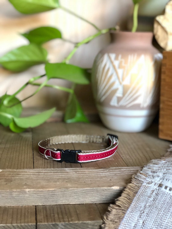Red Cat Collar, Gift for Cat, New Pet Gift, Cat Breakaway Collar