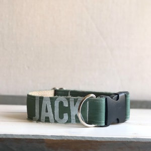 Custom Dog Collar, Personalized Collar, Dog Collar With Name, Name Dog Collar, Greyhound Collar, Custom Dog Present, Big Dog Collar, Simple