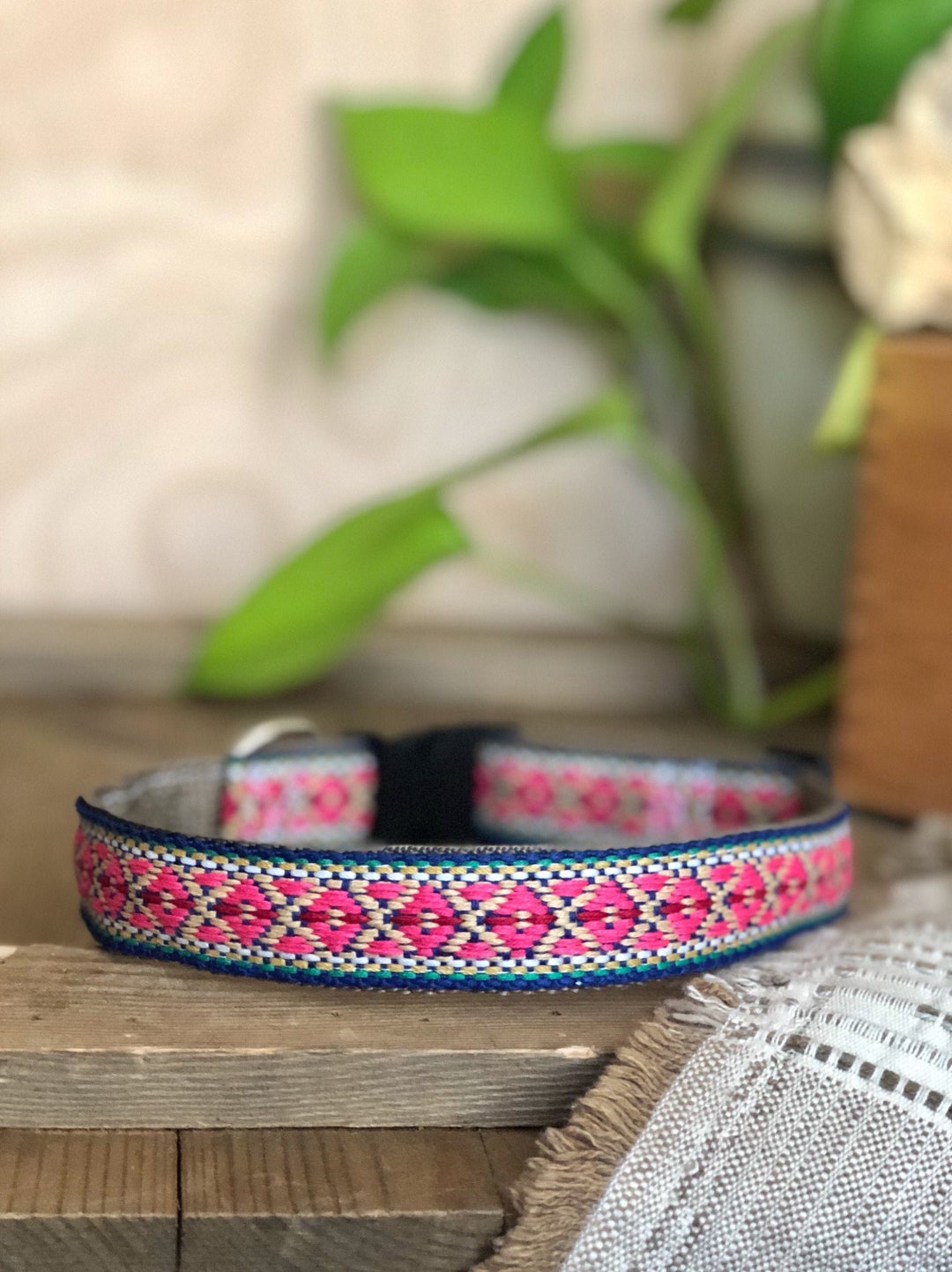 Martingale Collar, Woven Dog Collar, Tribal Dog Collar, Bohemian Dog