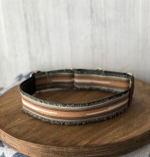 Dog Lover Gift, Dog Tag Collar, Martingale Collar, Martingale Dog, Western Dog Collar