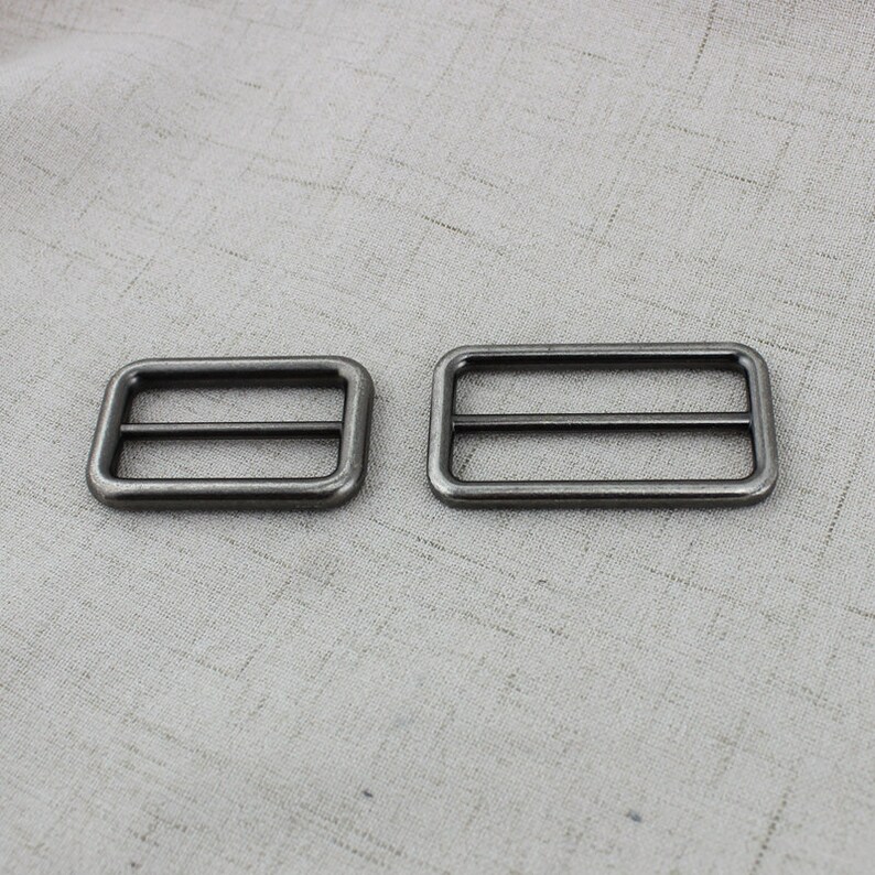 4pcs 50pcs 19mm 51mm Old silver Alloy Slider Tri-glide Accessory Bags Handbags long shoulder strap adjustment welded buckles