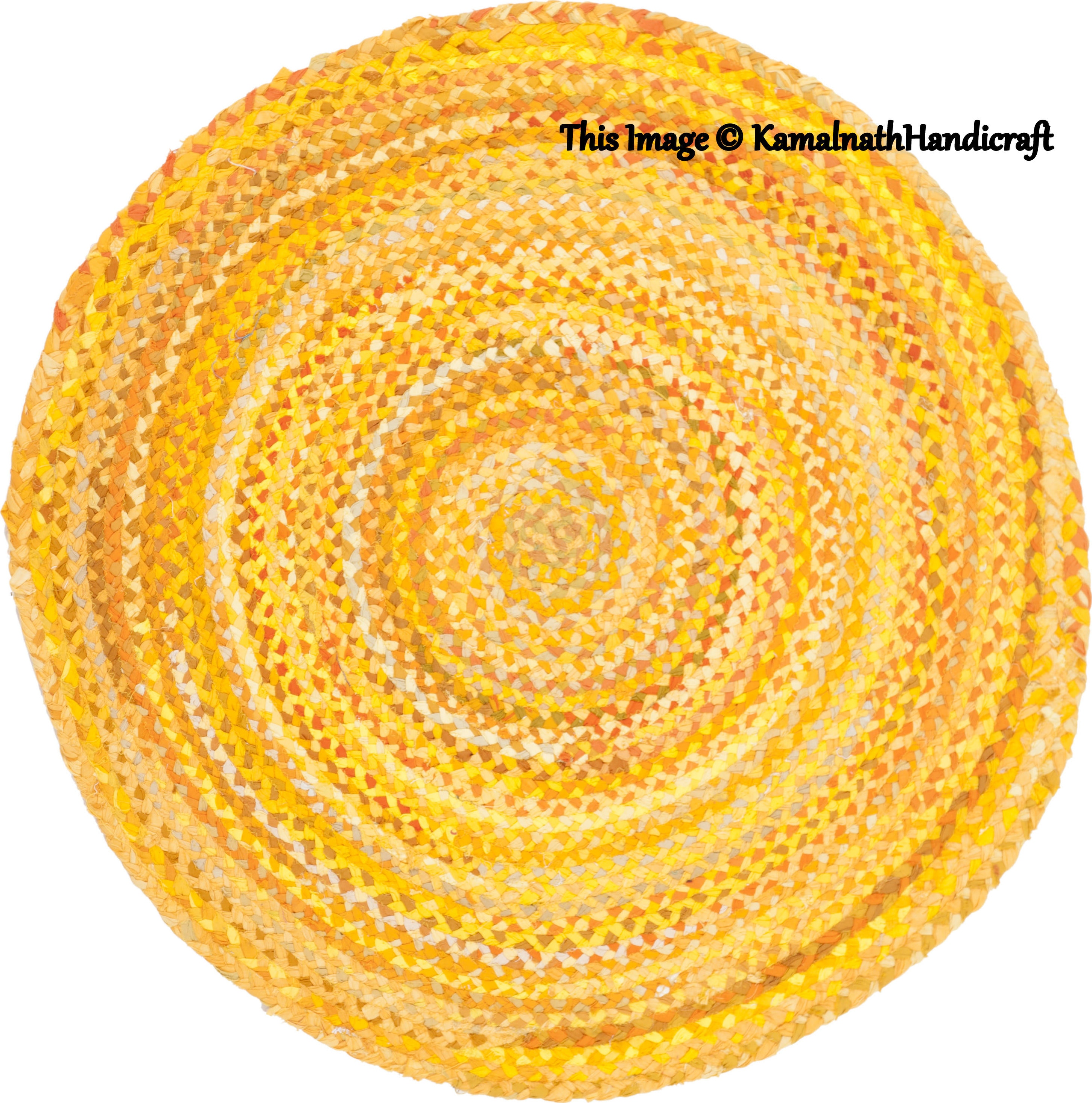 Round Colorful Rug Braided Rag Rug Indian Rag Rug Meditation Etsy