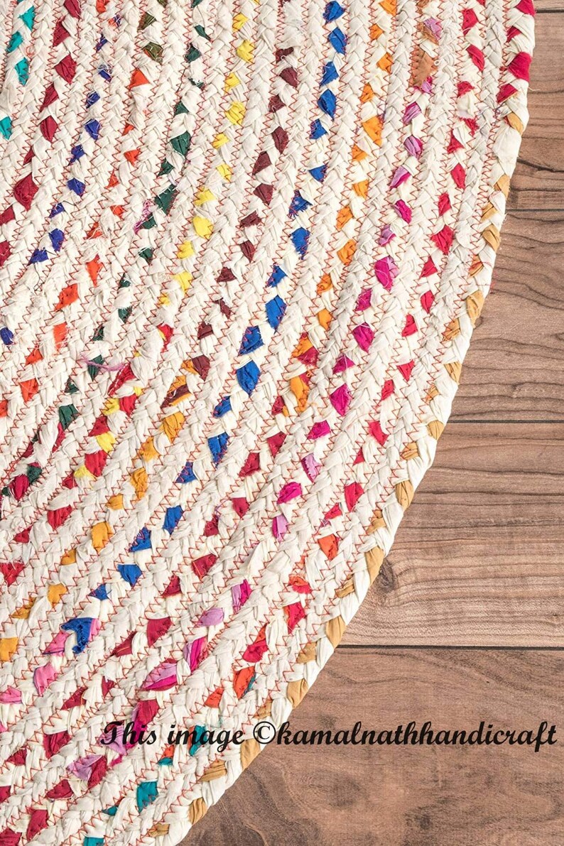 RUG braided round rug meditation mat mandala rug bohemian Etsy