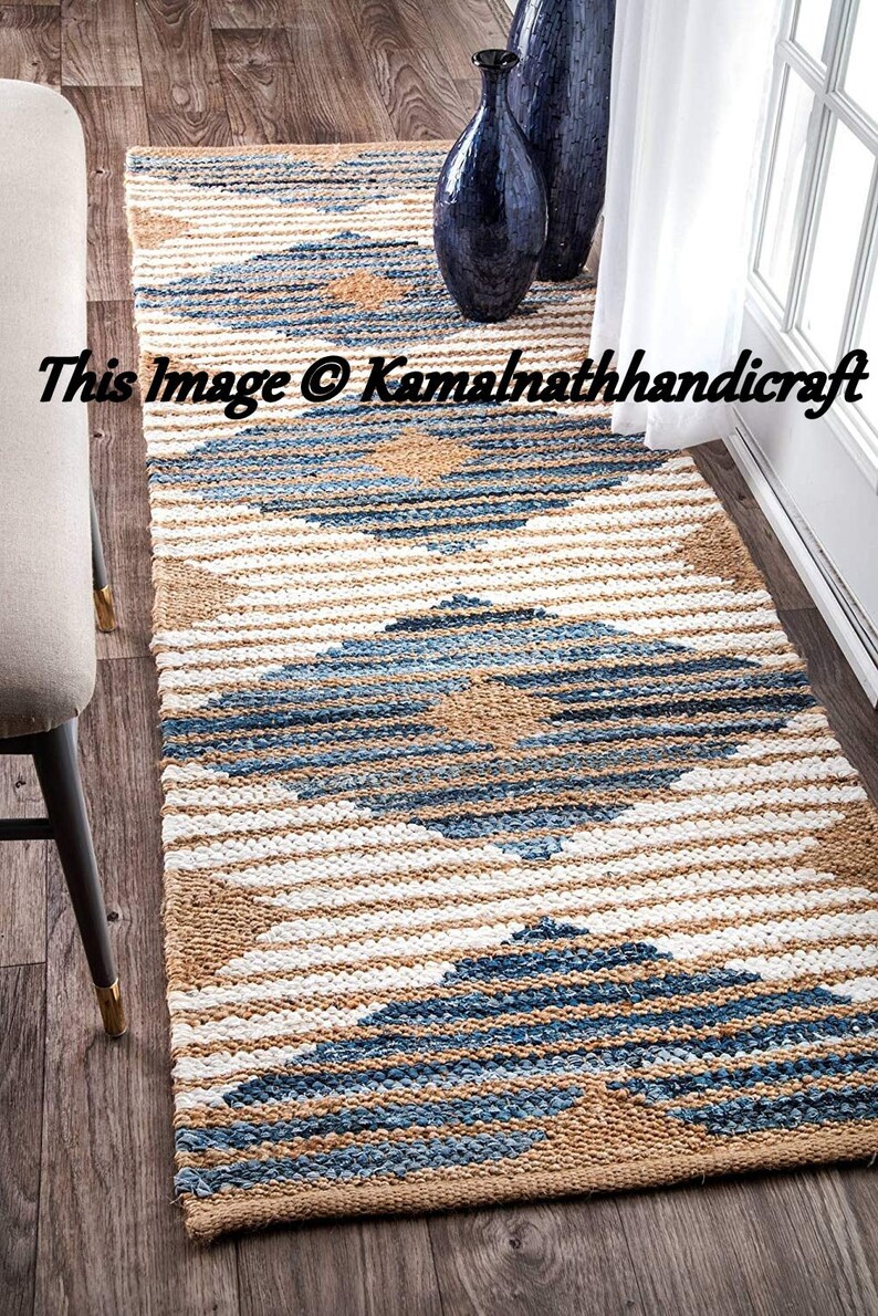 RUG RAG Braided Rug Runner Meditation Mat Runner Bohemian Etsy