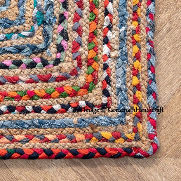 Braided carpet rug Braided RAG RUG meditation mat mandala Etsy