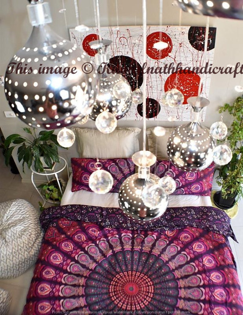 Indian Peacock Mandala Duvet Cover Donna Cover Quilt Cover Etsy