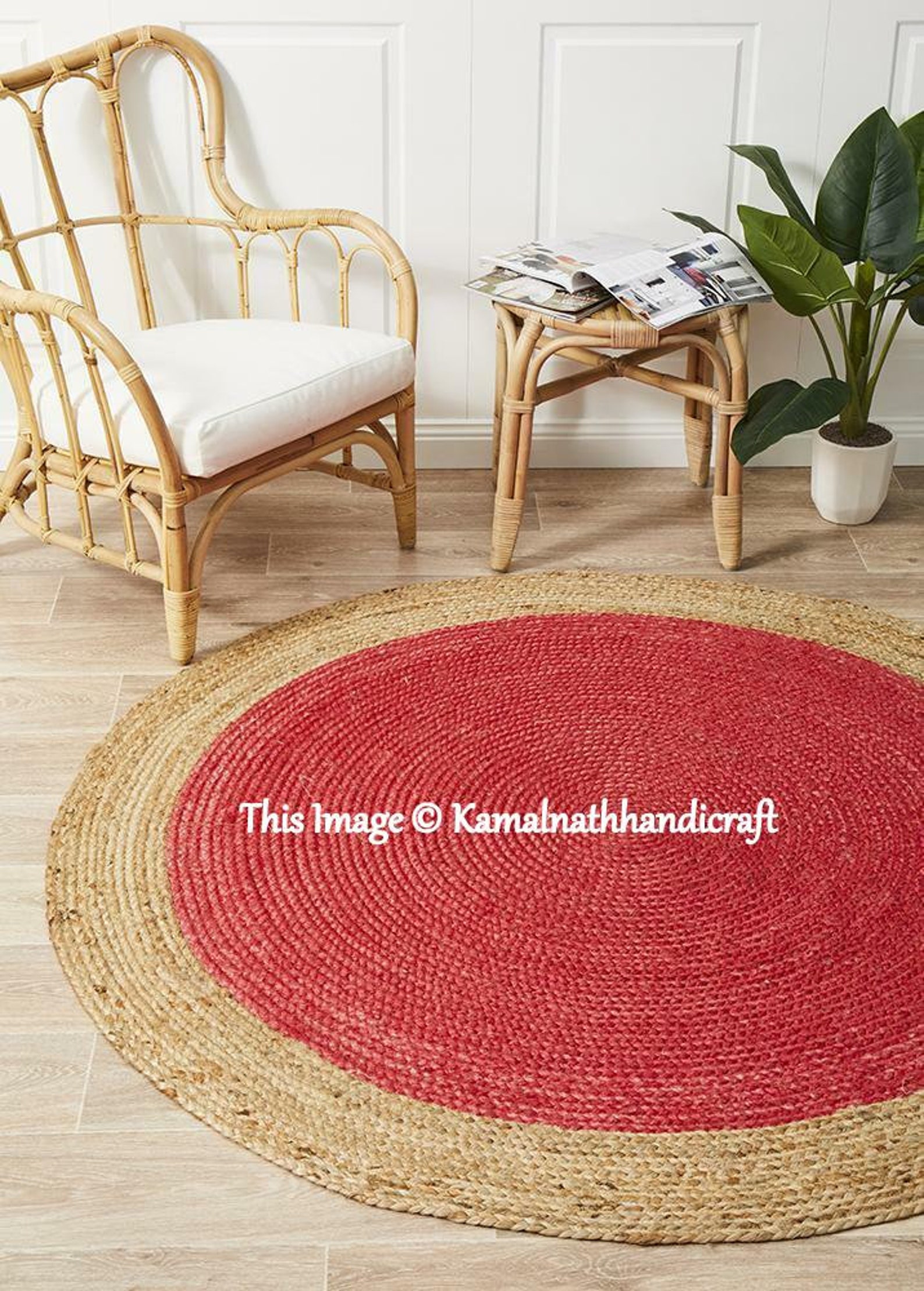 Indian Braided Rag Rug Round Floor Rug Handmade Jute Rug | Etsy