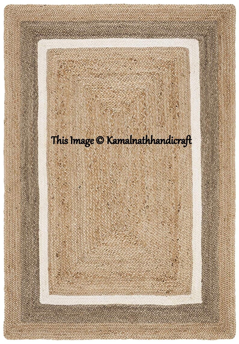 Jute rug 2x3' Farm house Area rug Natural boho rug Etsy