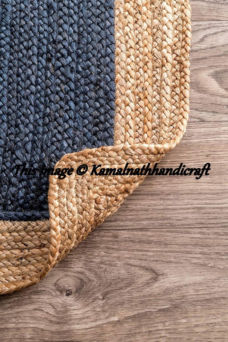 Jute Rug Runner RAG RUG braided runner rug meditation mat Etsy