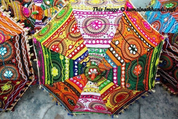 75 Pcs Indian Wedding Umbrella Floral Designer Outdoor Etsy