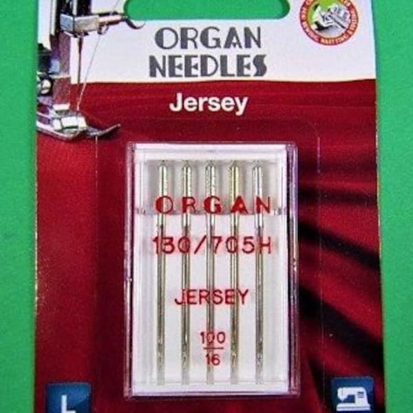 Needle Organ Ball Point 100/16 Carded/5 Needles