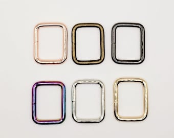 1" Rectangle Rings -set of 4
