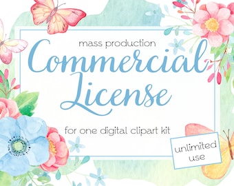 License for Commercial Use / License for Mass Production / Digital PNG Files / Instant Download