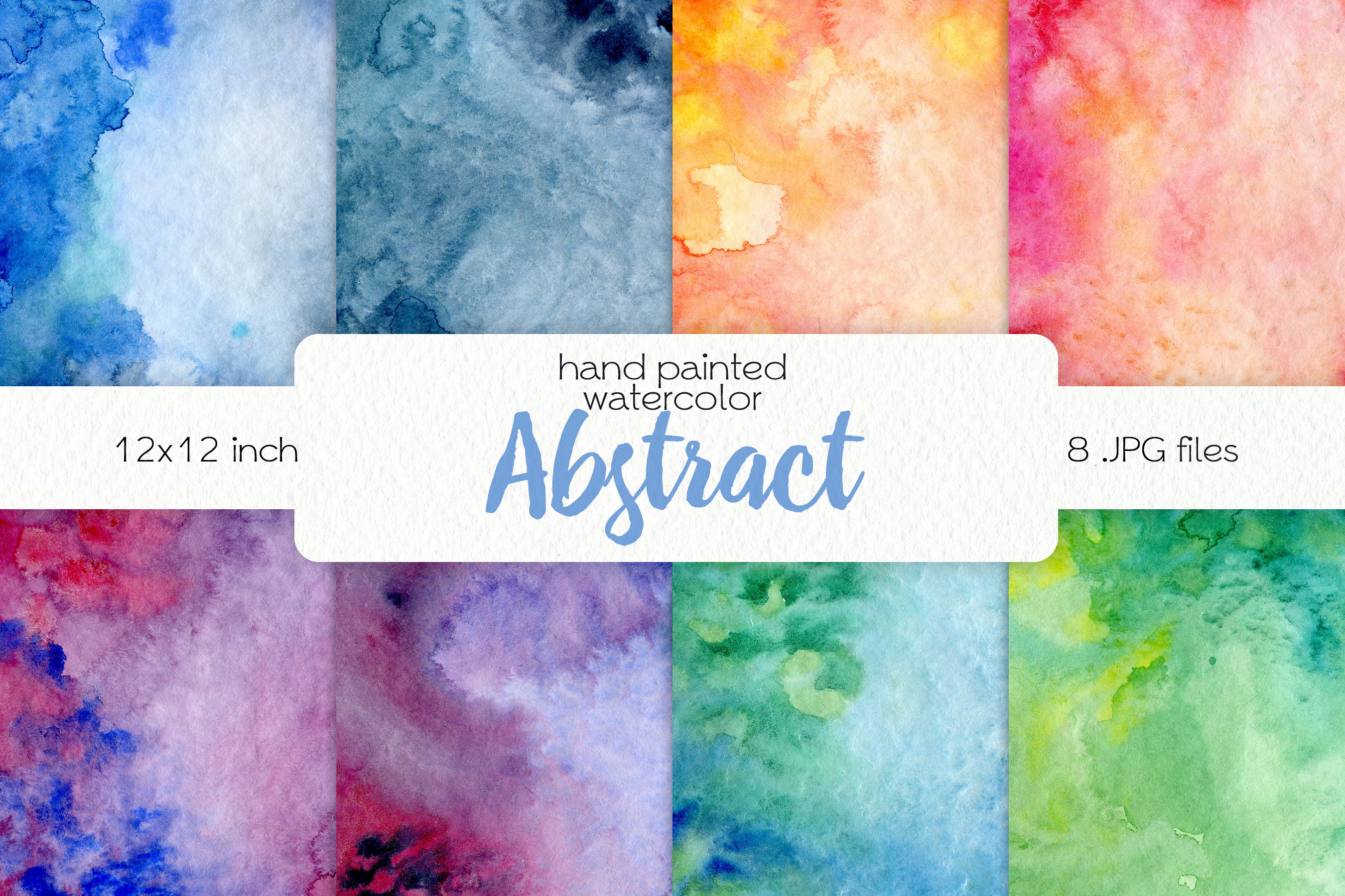 Watercolor Digital Paper / Scrapbook Paper / Multicolour - Etsy