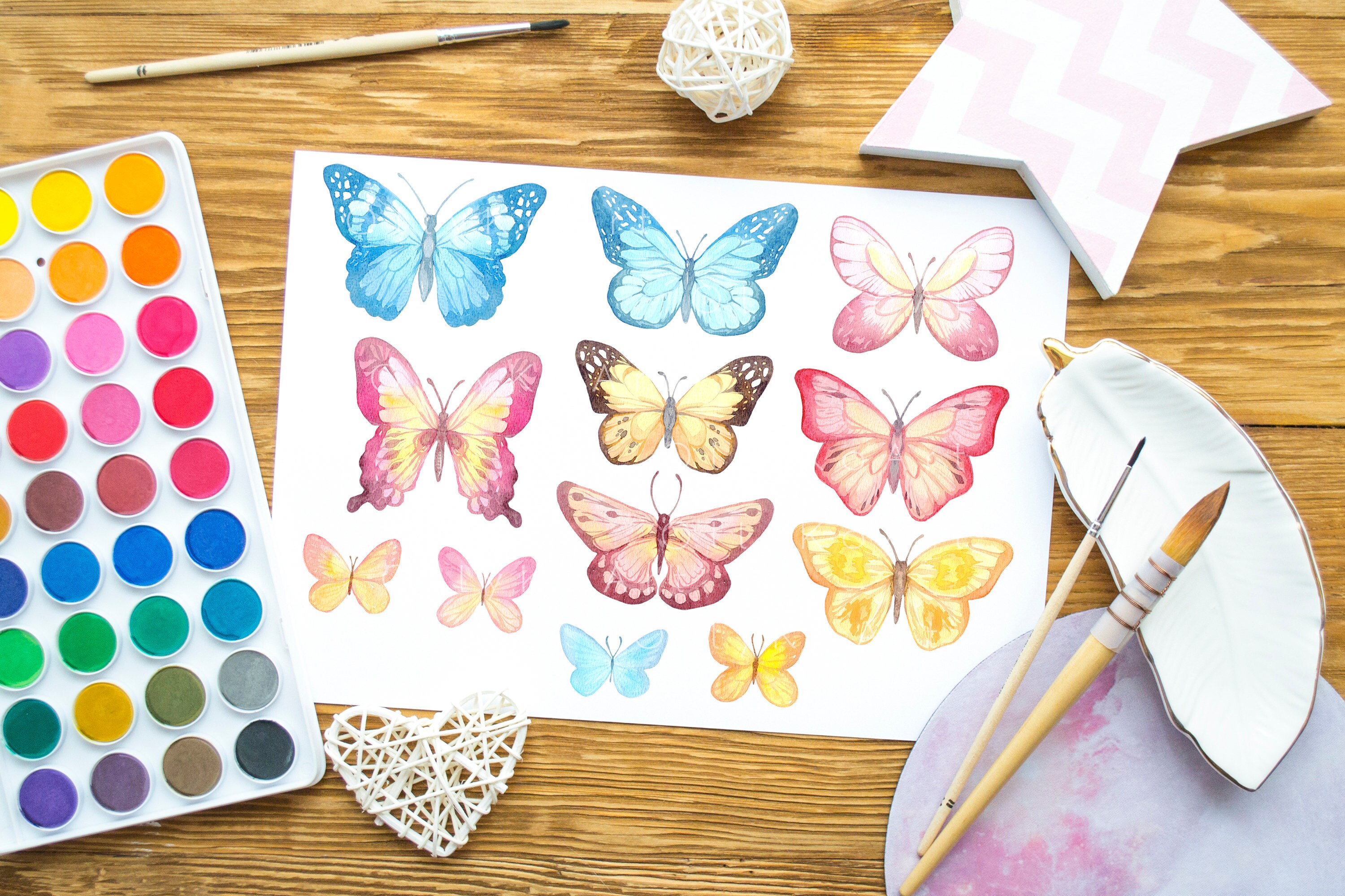 DIY Simple Watercolor Butterflies Anyone Can Make! - creative jewish mom