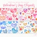 Watercolor Hearts Clipart / Hand Painted Hearts / Valentines Day ...
