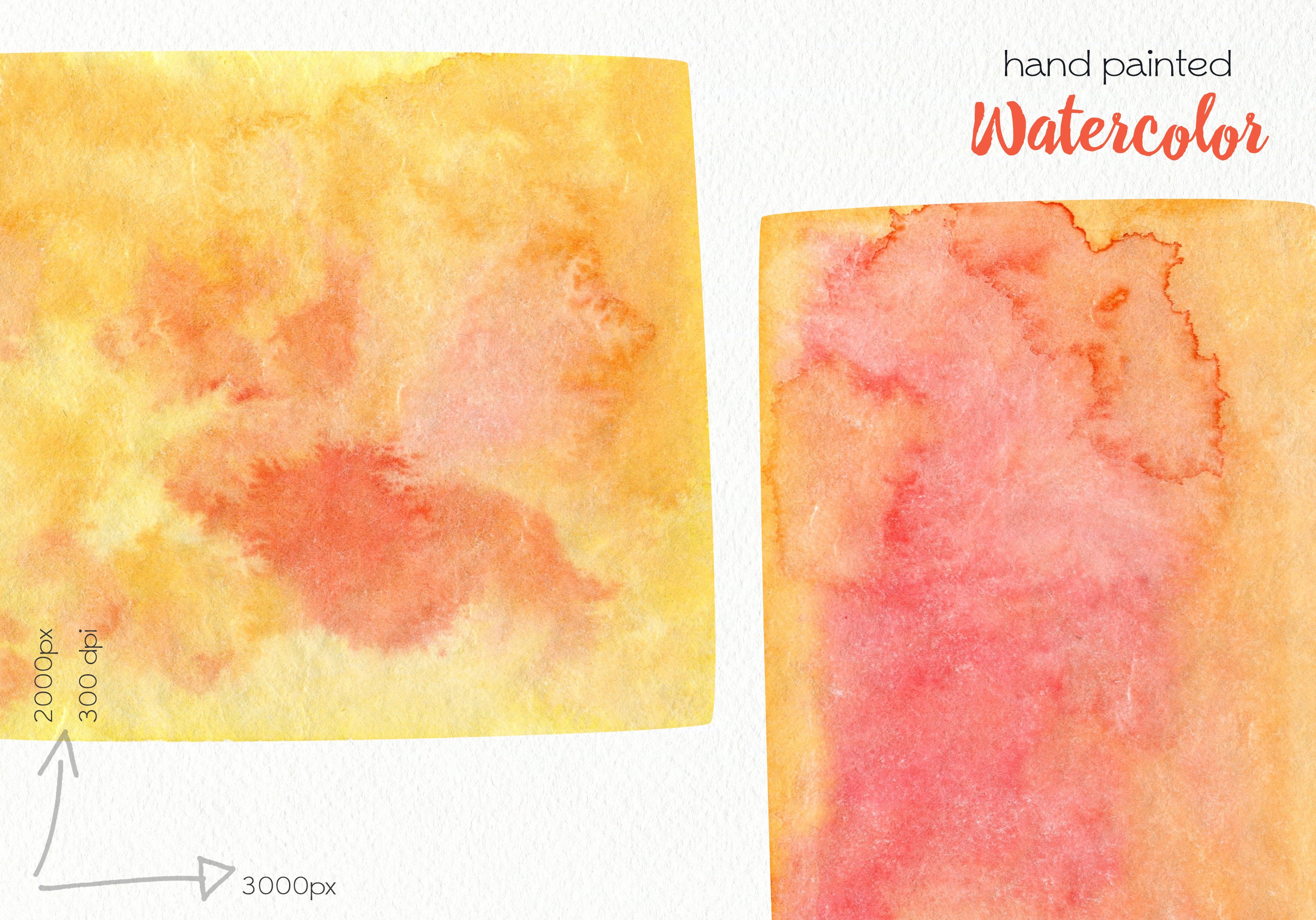 Acuarela Rectángulo Clipart / Puntos abstractos / Amarillo | Etsy