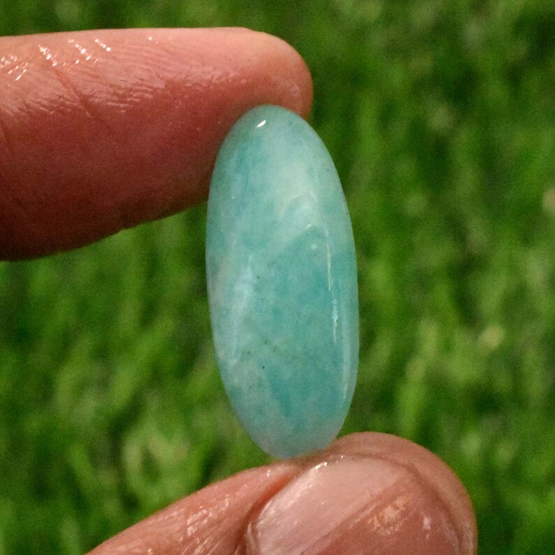 Green Amazonite Jewelry Making Stone R548 Green Amazonite Cabochon Natural Amazonite Gemstone Cabochon 8.5 Cts Amazonite Gemstone