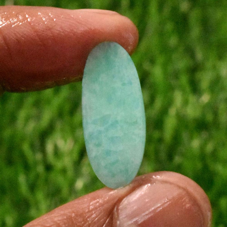 Green Amazonite Jewelry Making Stone R548 Green Amazonite Cabochon Natural Amazonite Gemstone Cabochon 8.5 Cts Amazonite Gemstone