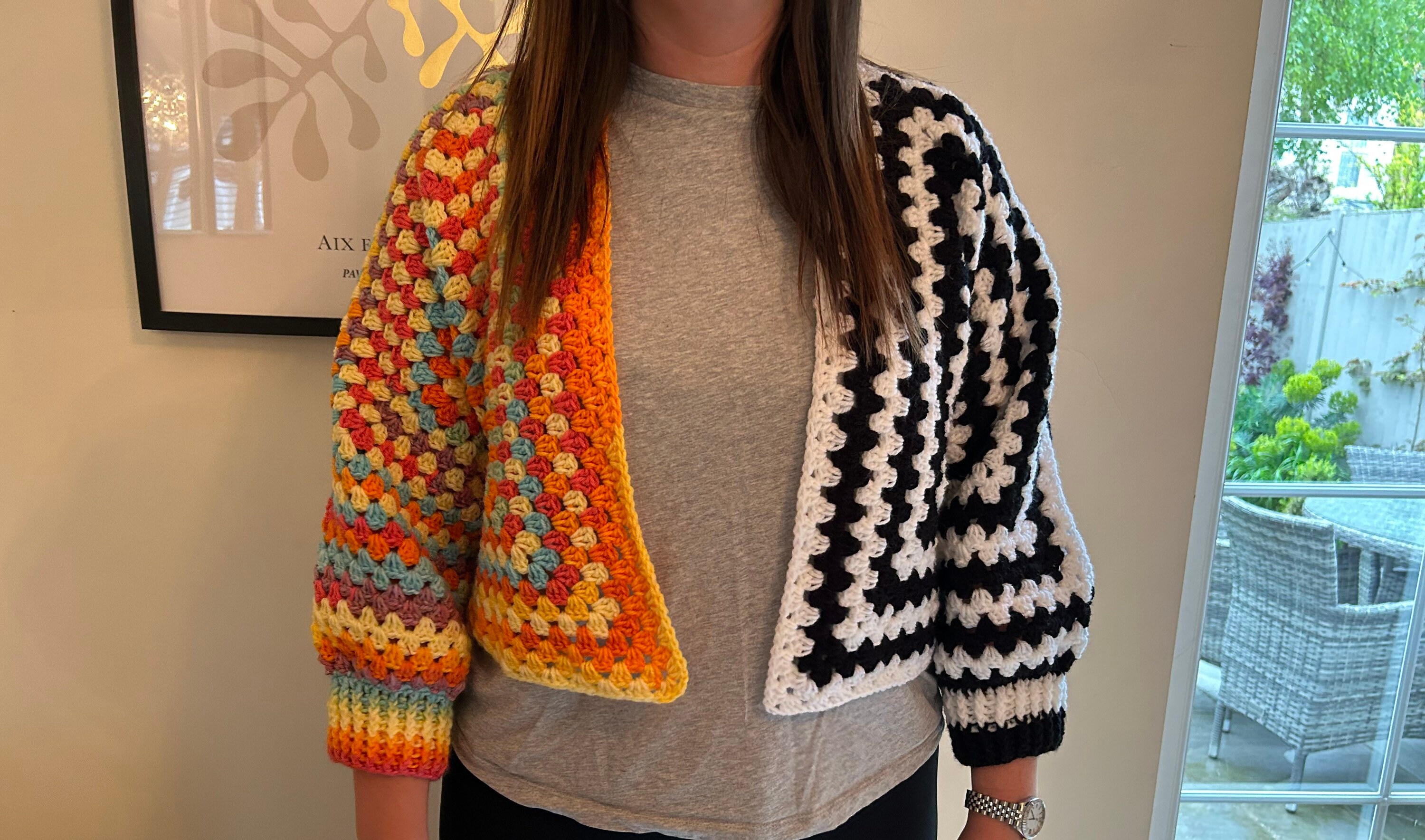 Wednesday. Wednesday Cardigan. Campfire Cardigan. Crochet Cardigan