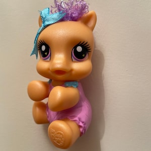 MLP G3.5 newborn cuties. Hasbro. 2008. Scootaloo. Christmas decoration. My little pony. My little ponies. Christmas ornament. Xmas decor.