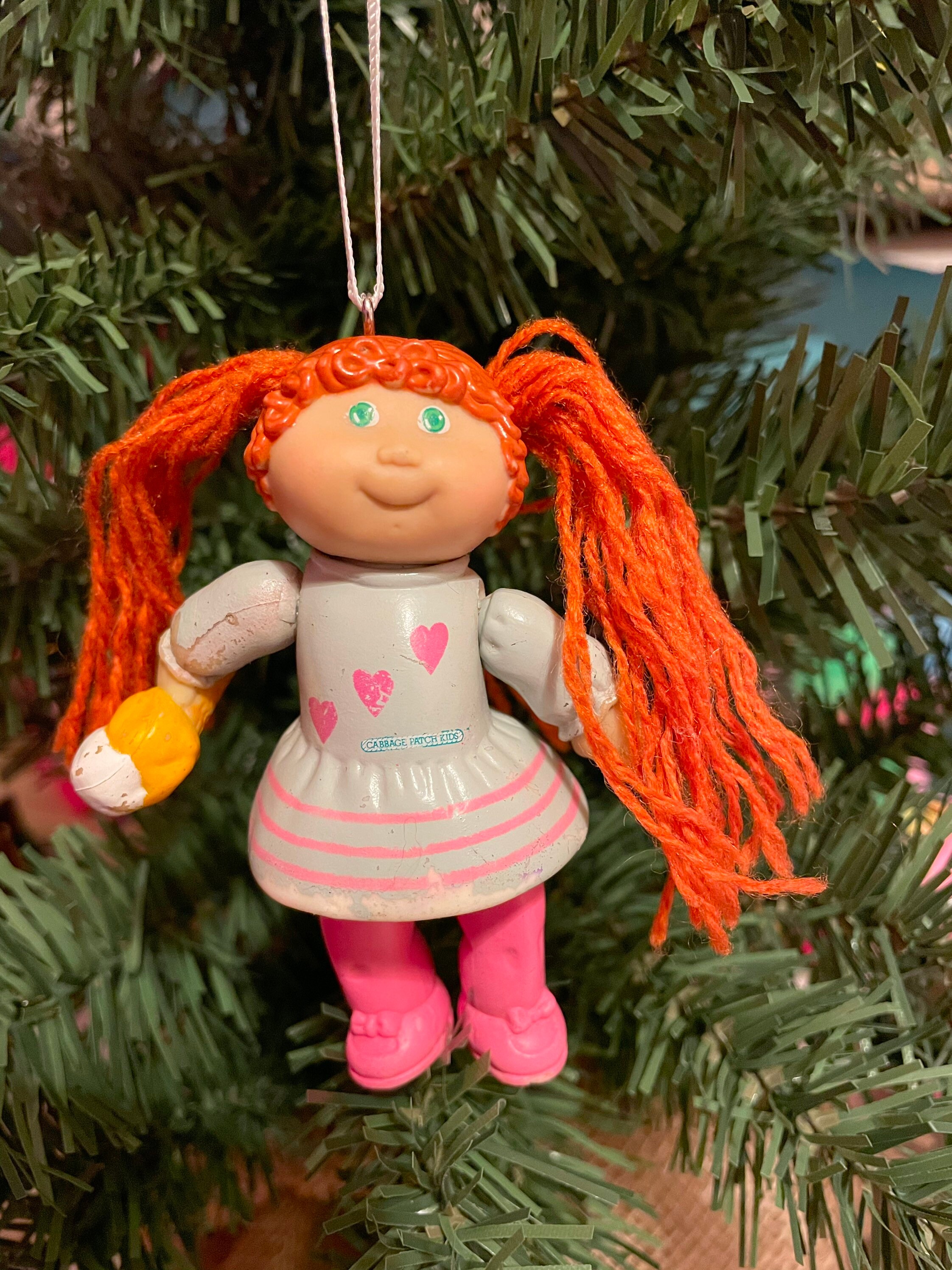 Cabbage Patch Kid hobby horse custom themed Christmas tree ornament SEE 