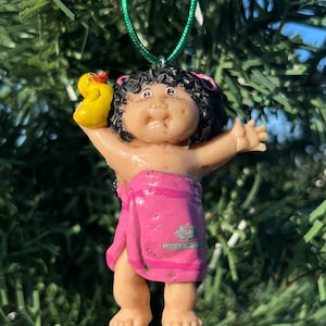 Distinctive Christmas Tree Ornaments. Cabbage Patch Christmas Ornament. Cabbage Patch Doll Figure. Christmas Tree Decoration. Cute. Kitsch.