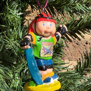 Adornos navideños únicos. Adorno navideño de la muñeca Cabbage Patch. Muñeca Cabbage Patch. Decoración para el árbol de Navidad. Juguete de los años 80. CPK.