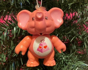 Lotsa heart. Christmas Ornaments. Care Bear Ornament. Care Bear Figure. 80s toy. 80s child. Care Bears. Care bear cousins.