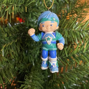 Buddy blue. Rainbow Brite. 80s toy. Vintage rainbow brite. Retro toy. Rainbow bright. Rainbow brights friend. Christmas decoration.