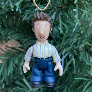 Ben Taylor. Postman Pat. Special delivery service. Xmas decoration. Christmas tree decoration. Christmas decoration. Tree decoration. Kitsch