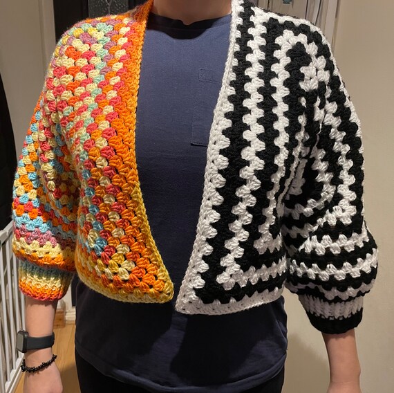 Wednesday. Wednesday Cardigan. Campfire Cardigan. Crochet Cardigan