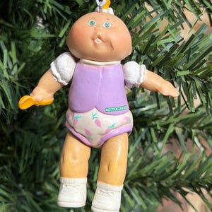 CPK. Cabbage Patch Doll Weihnachtsbaumschmuck. Cabbage Patch Doll. Weihnachtsbaumschmuck. Vintage-Spielzeug. Spielzeug aus den 80er Jahren.