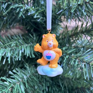 Birthday bear. Christmas Ornaments. Care Bear Ornament. Care Bear Figure. 80s child. Care Bears. Kitsch. Kitsch decoration. Xmas tree. 1985.