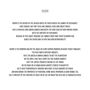 Idunn- Idunna - Norse Goddess Art Poster Print Illustration - Witch ...