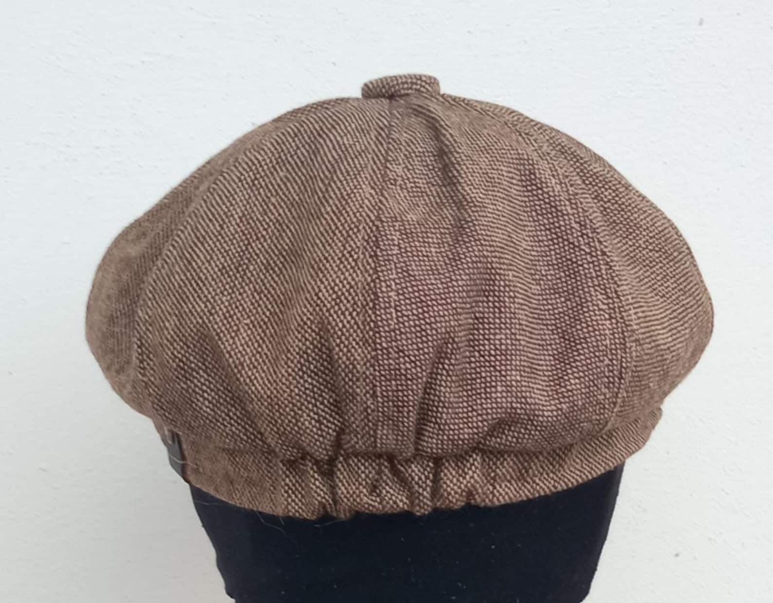 Peaky Blinders Tweed Newsboy Hat Herringbone Gatsby Cap Flat 8 Panel Baker Boy E - Foto 13