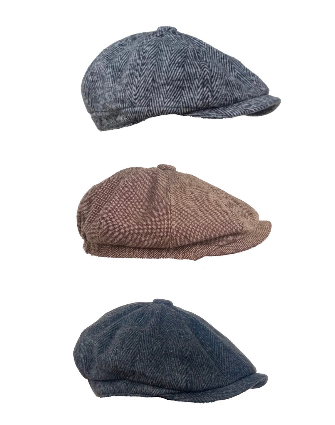 Casquette Homme Décontractée à 8 Panneaux (Octogonale) - Style Newsboy/Casquette Plate - Tissu Souple Et Respirant