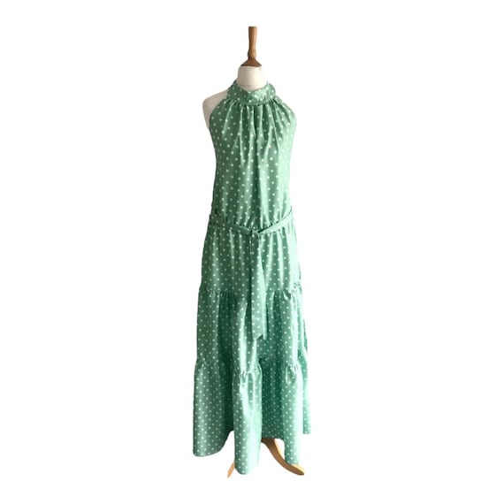 sachin and babi light blue dress Rodarte Women's Rosette Silk Halterneck Midi-Dress - Gray