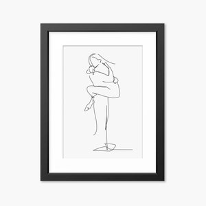 Stampa D Arte Abstrcat Abbraccio Schizzo Disegno Etsy