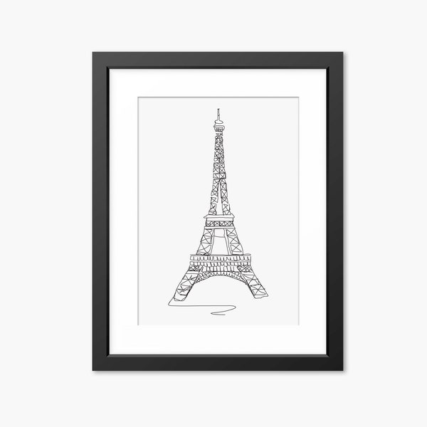 Eiffel Tower Art - Etsy UK
