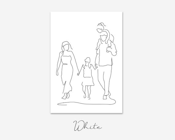 Digital Prints Art & Collectibles Prints Mother Father Child Fine Line ...