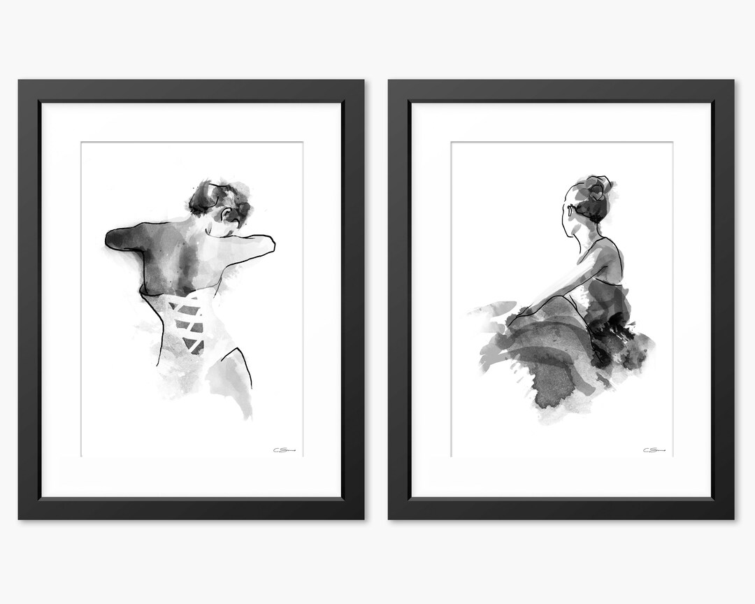Set of Two Wall Art Prints Elegant Wall Art Set of 2 Prints Etsy UK